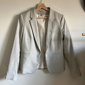 H&M light gray fitted blazer size 6